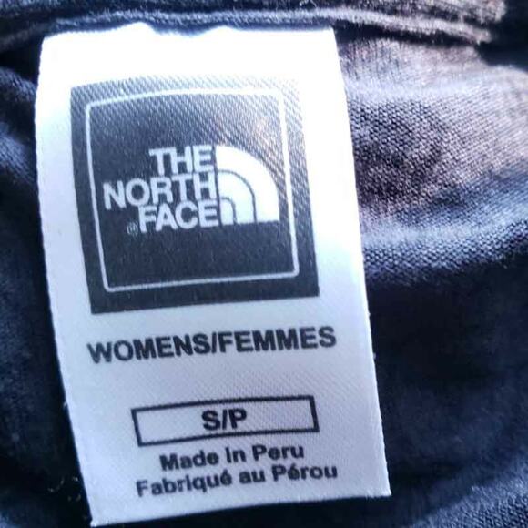 North Face Short Sleeve Shirt Black Small Hiking Outdoors Semisheer Top Stretch - Picture 7 of 7